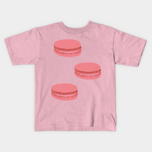 Pink Macarons Kids T-Shirt by SarahTheLuna